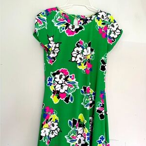 Floral Green Dress